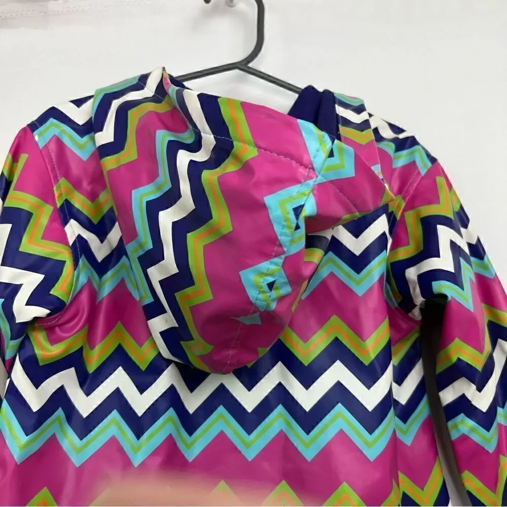 Hartstrings Purple and pink lined raincoat with hood